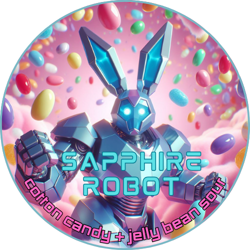Sapphire Robot – Cotton Candy & Jelly Bean Sour